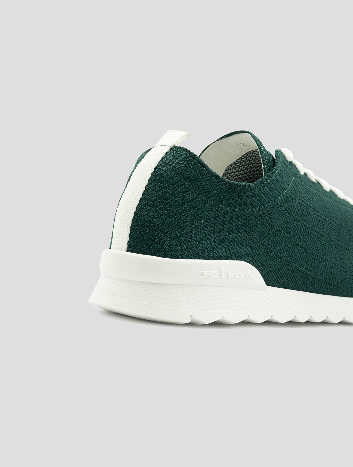 Kiton Green Cotton Ea Sneakers