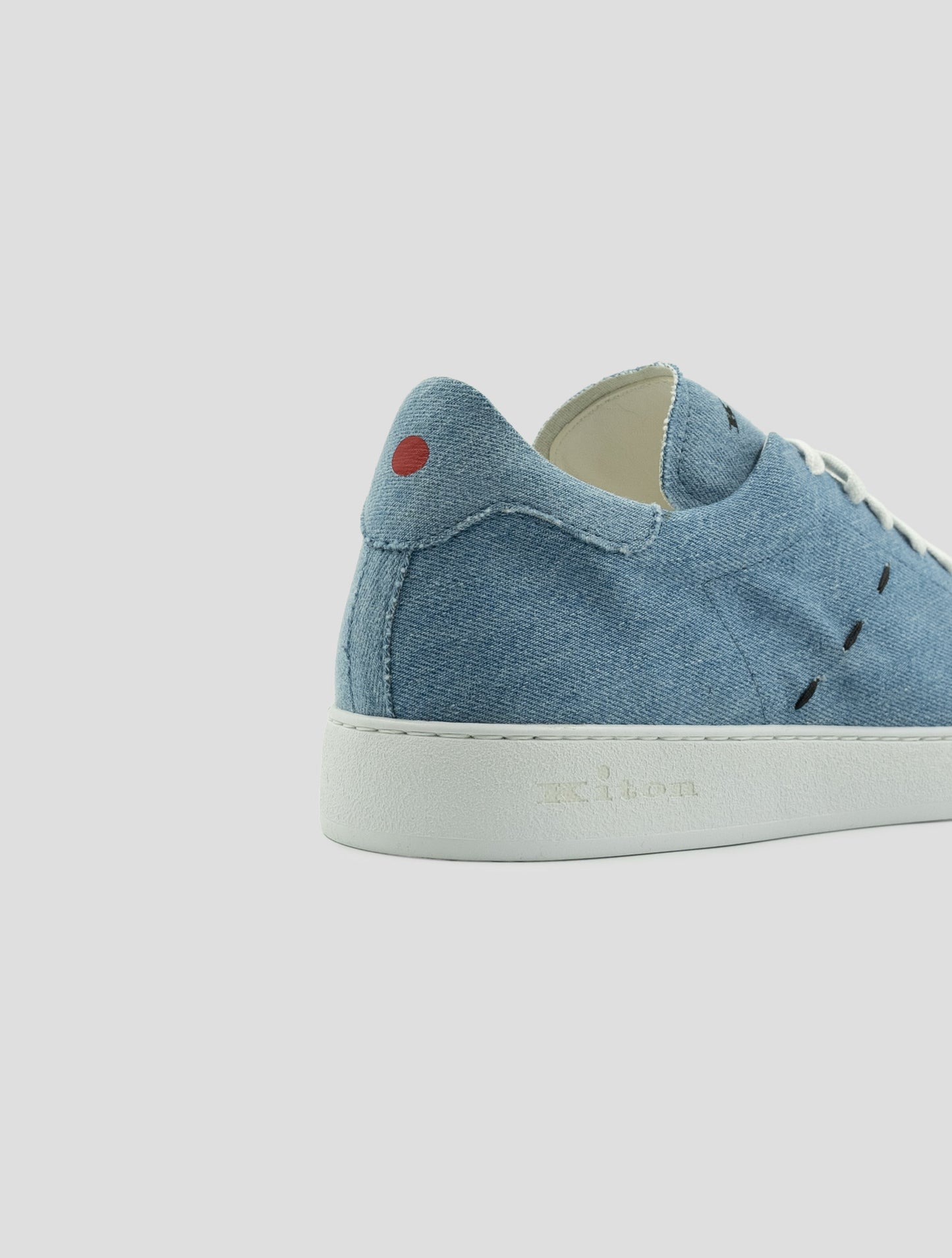 Kiton Denim Cotton Sneakers