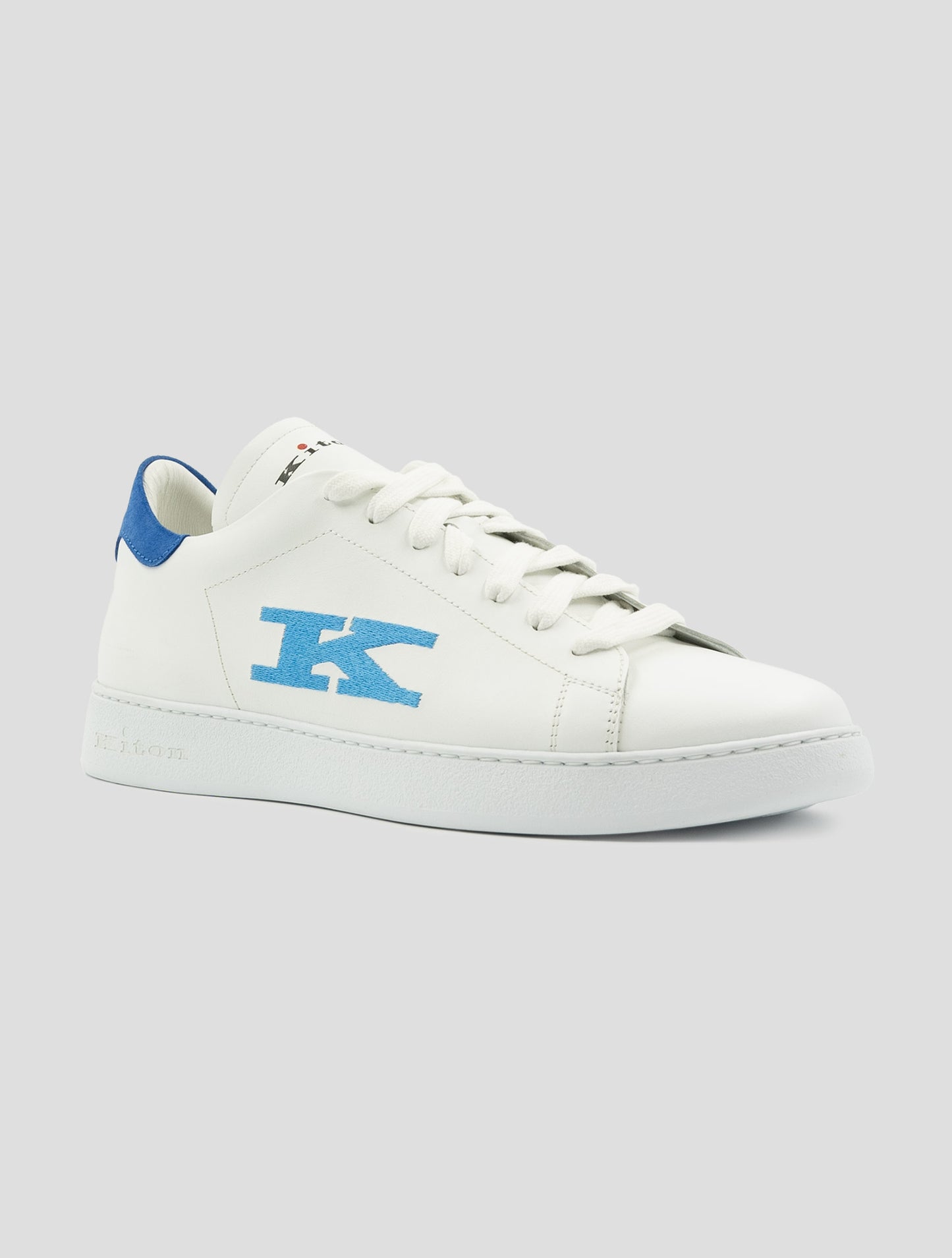 Kiton White Leather Sneakers