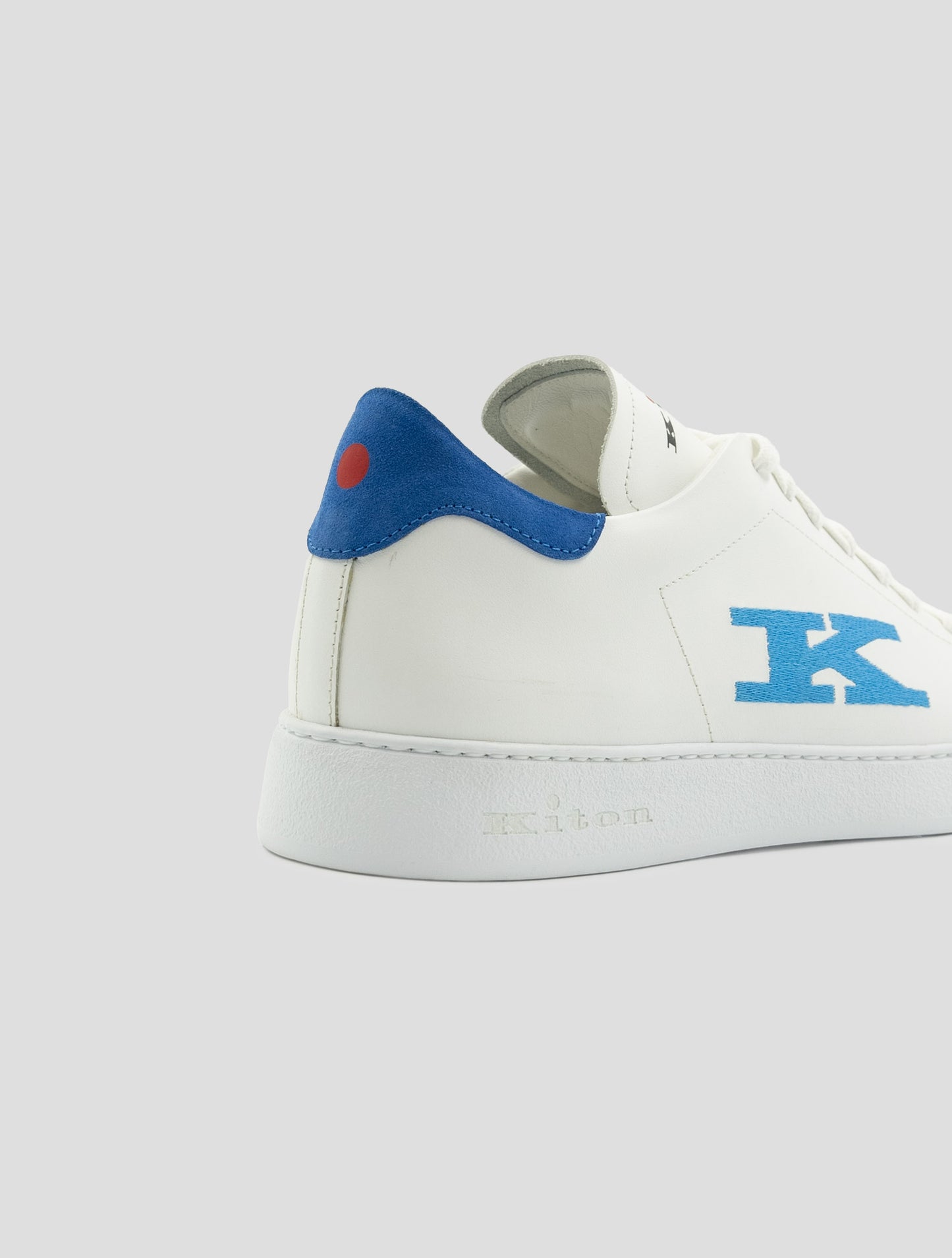 Kiton White Leather Sneakers