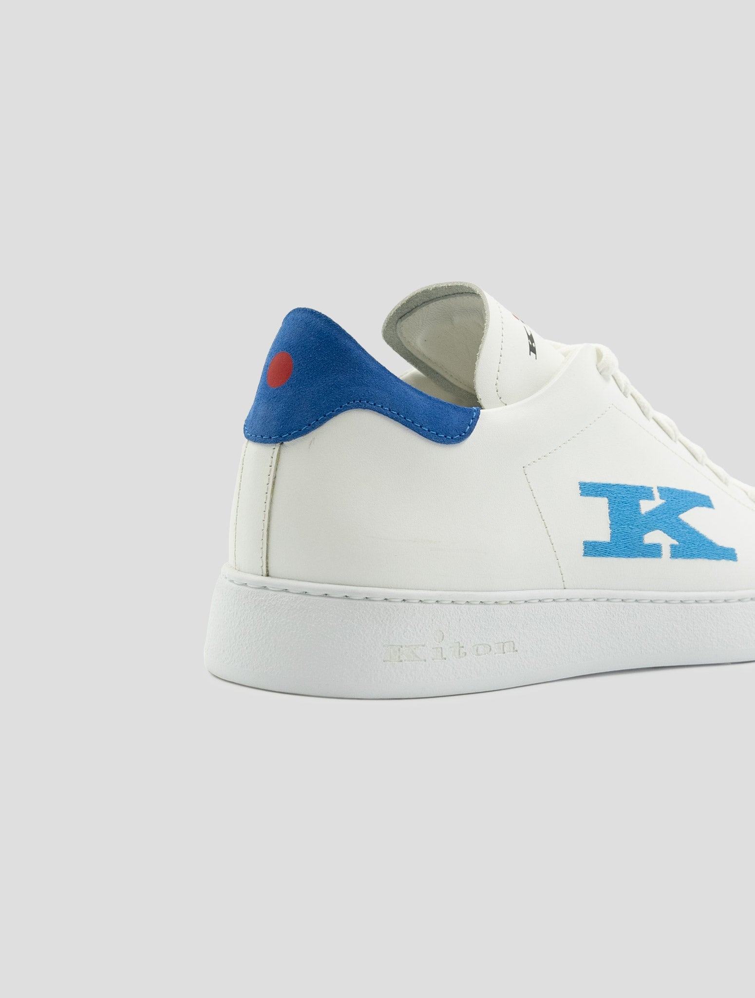 Kiton White Leather Sneakers