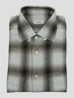 Kiton Gray Cotton Shirt