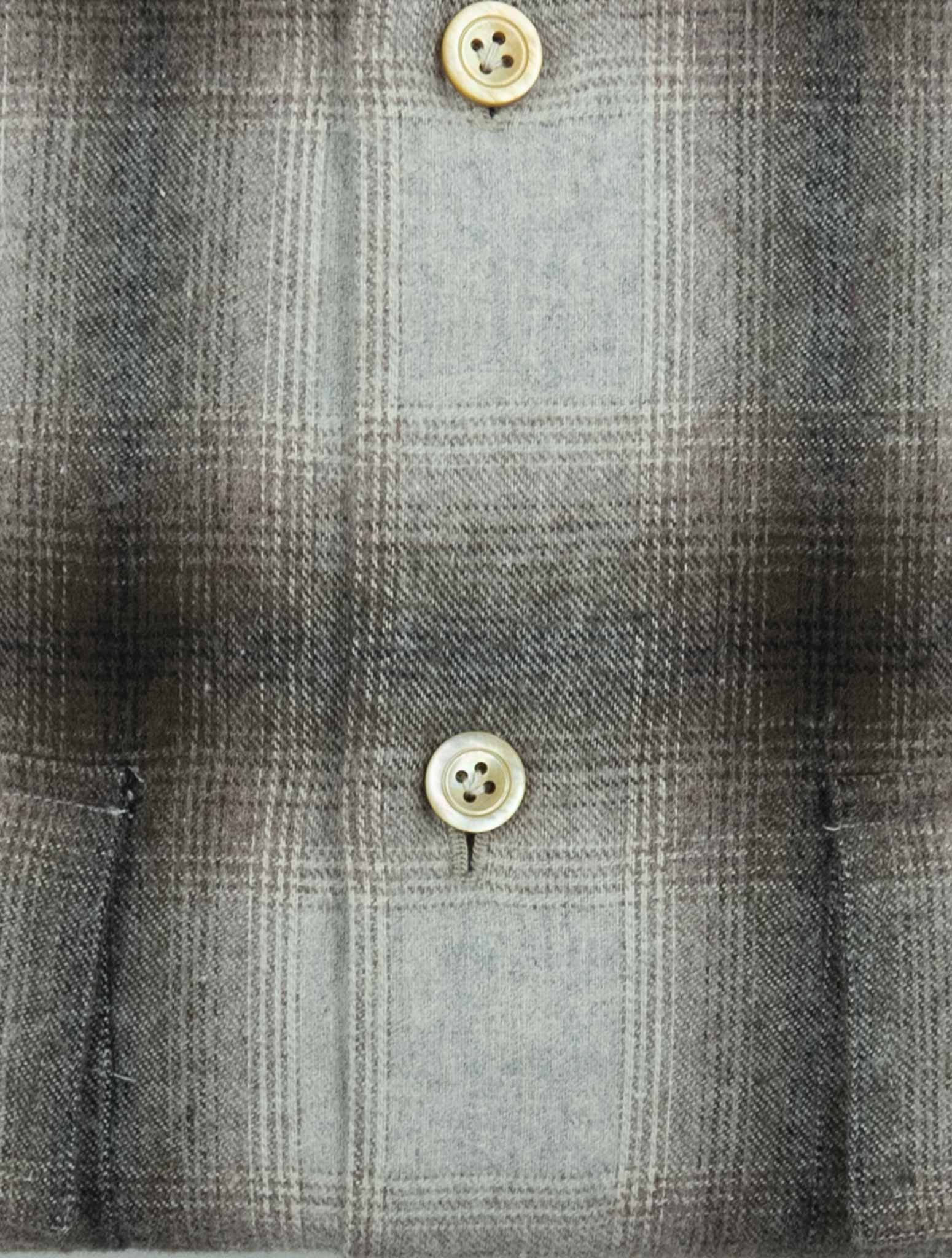 Kiton Gray Cotton Shirt