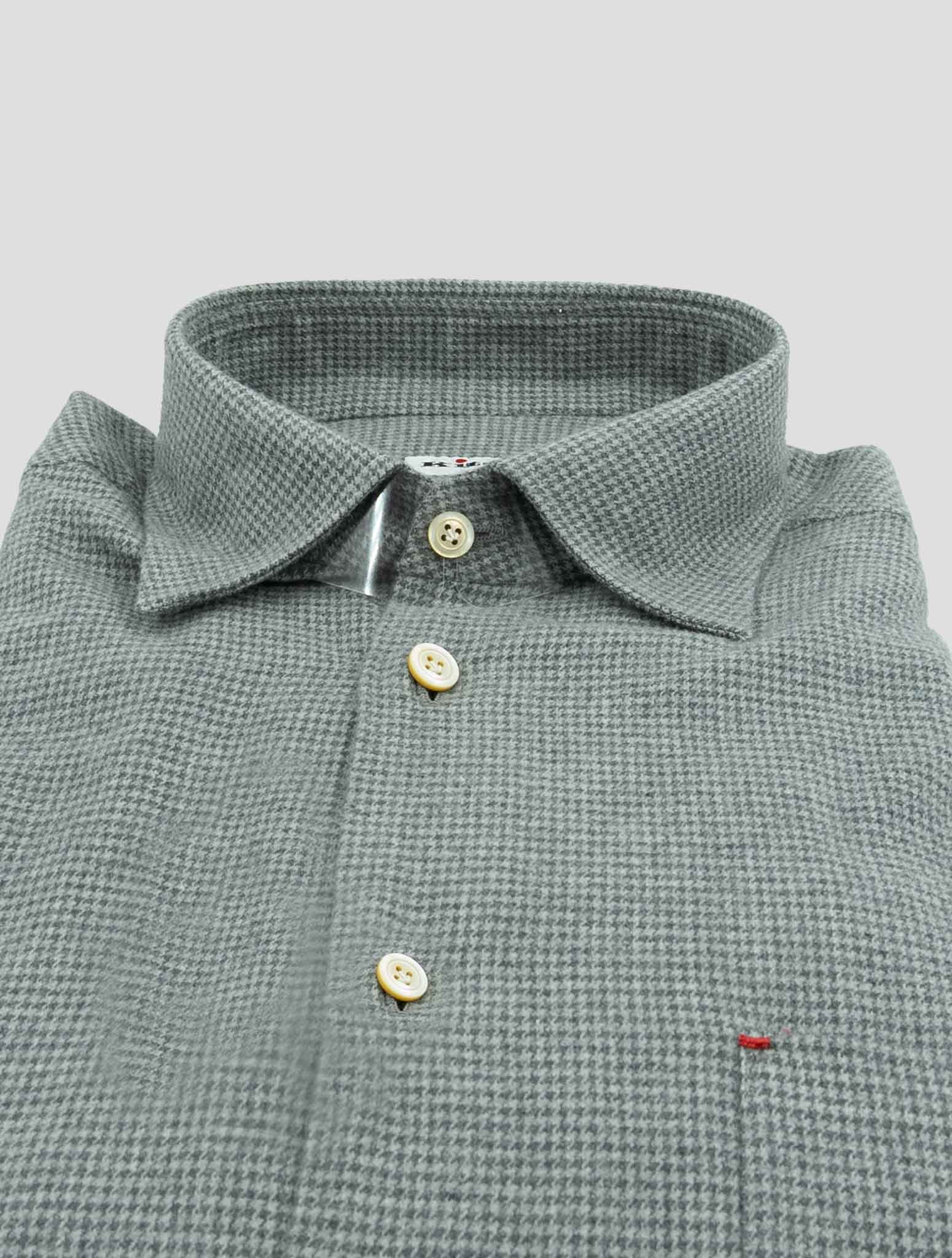Kiton Gray Cotton Shirt