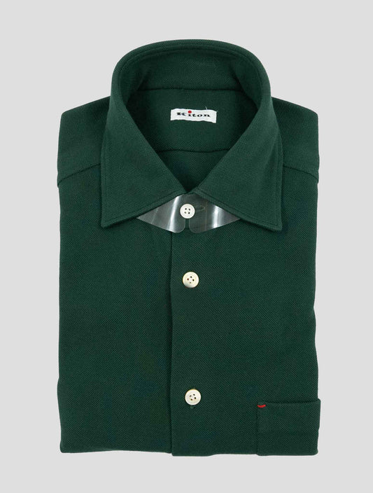 Kiton Black Lyocell Shirt