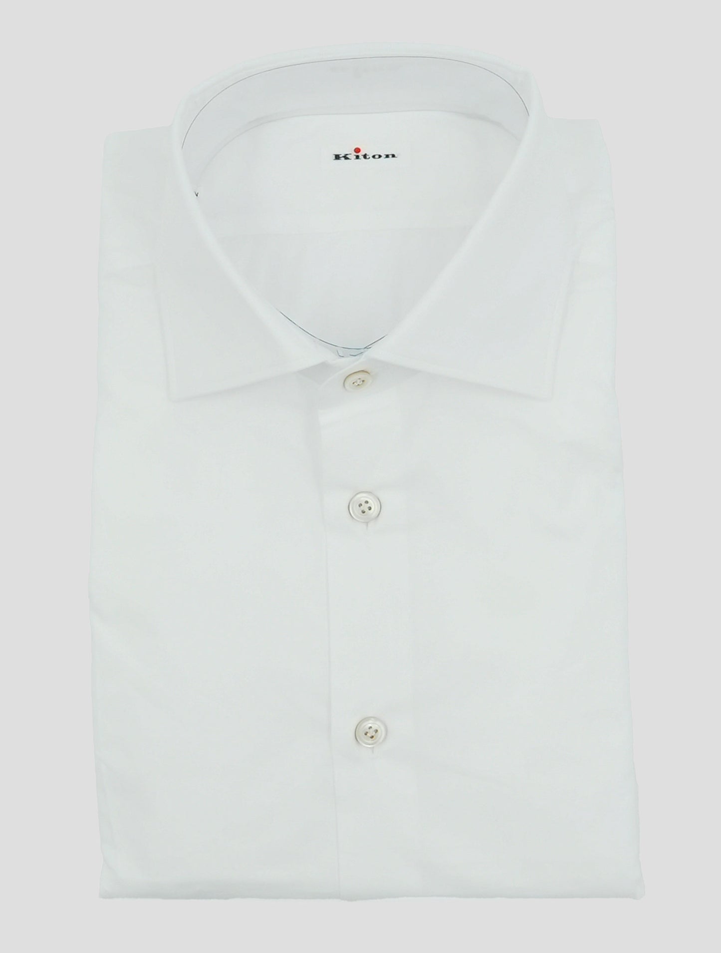 Kiton White Cotton Shirt