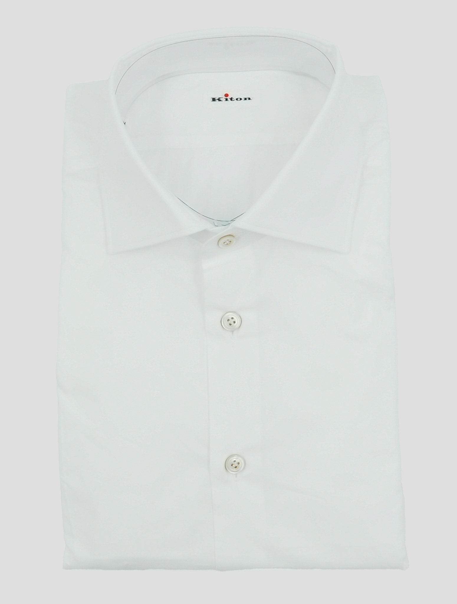 Kiton White Cotton Shirt