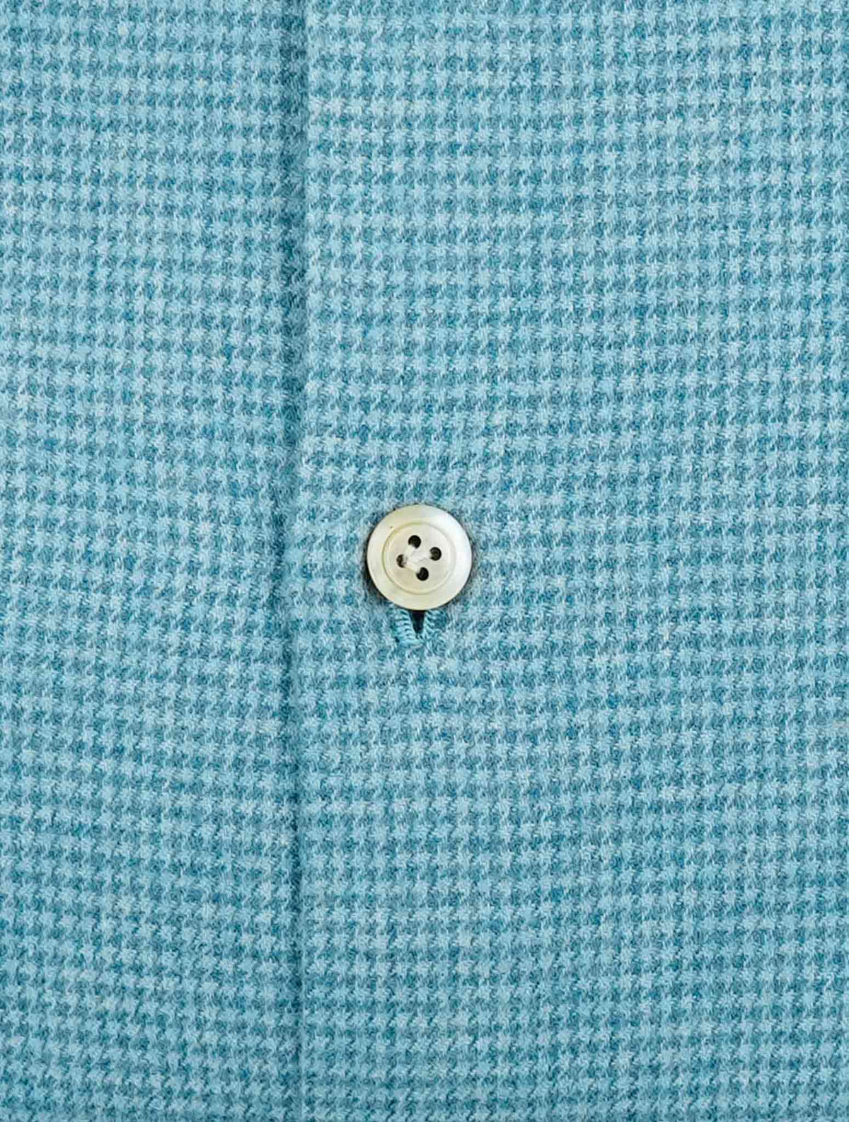 Kiton Light Blue White Cotton Shirt