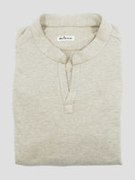 Kiton Beige Cotton Cashmere Capri Sweater Shirt
