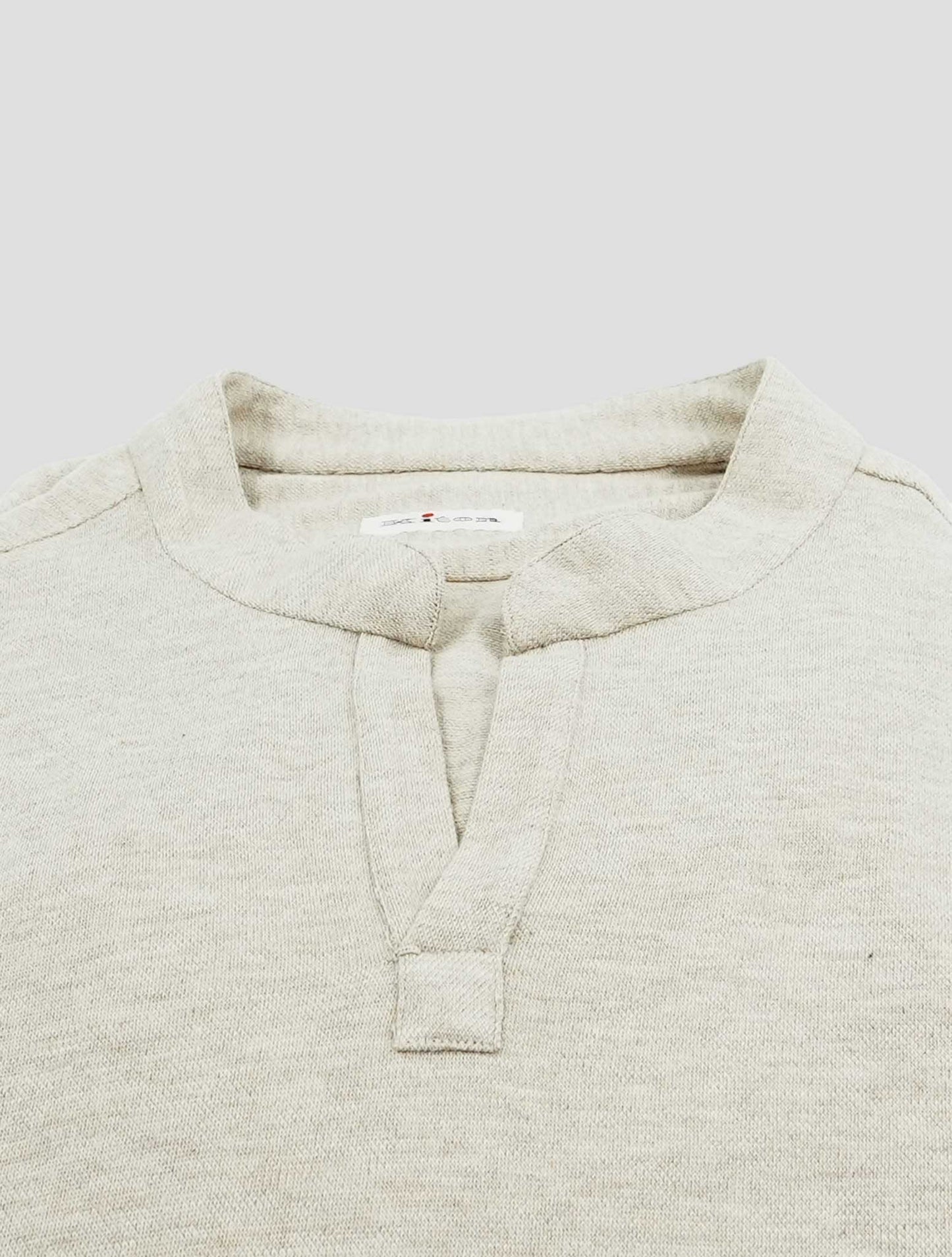 Kiton Beige Cotton Cashmere Capri Sweater Shirt