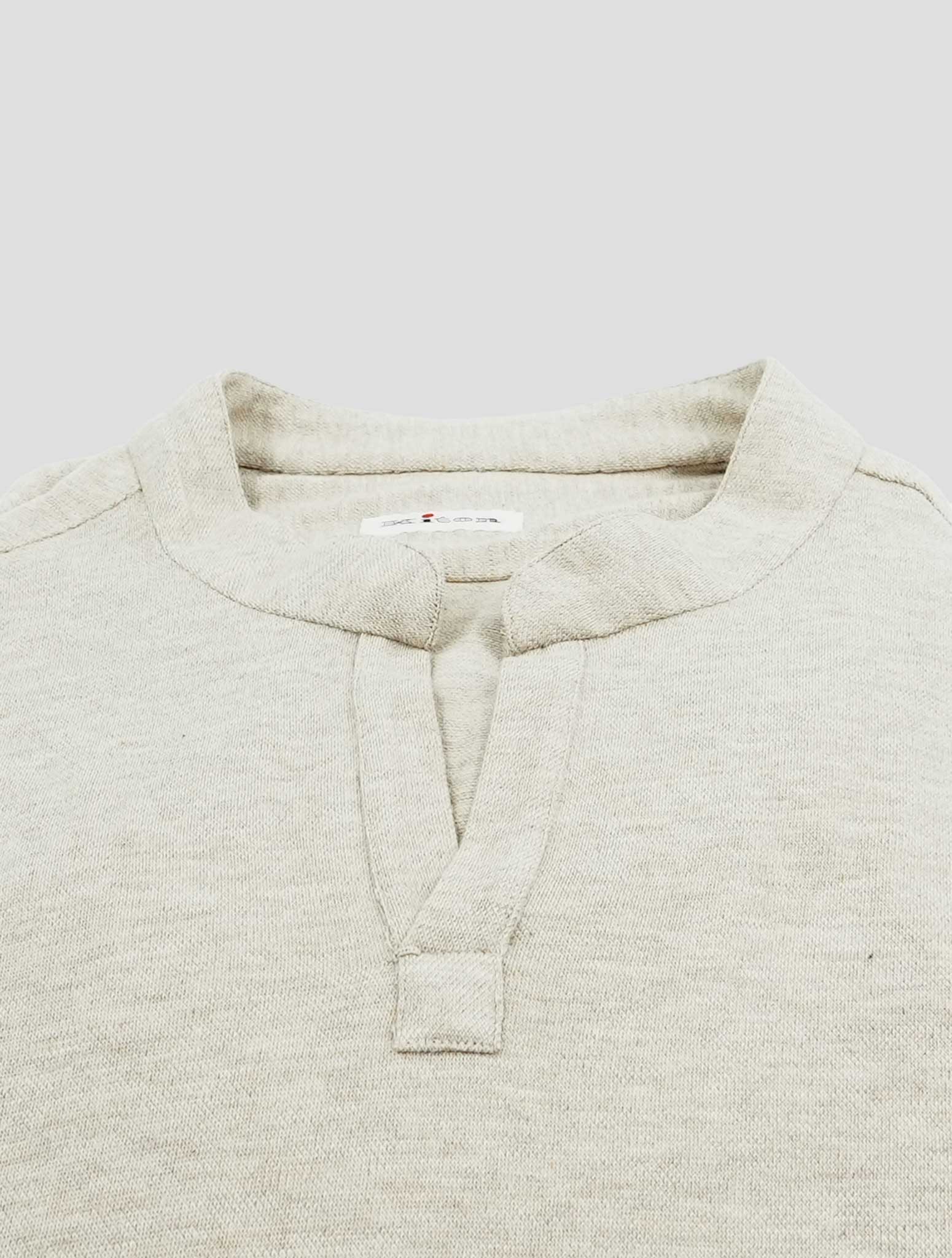 Kiton Beige Cotton Cashmere Capri Sweater Shirt