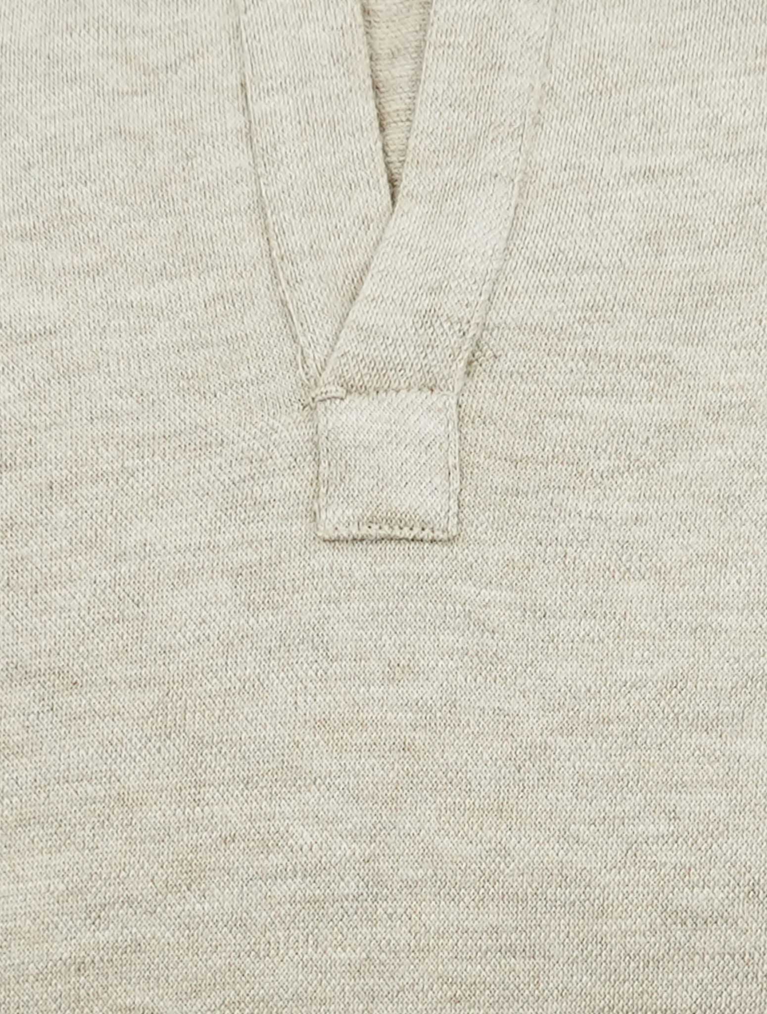 Kiton Beige Cotton Cashmere Capri Sweater Shirt
