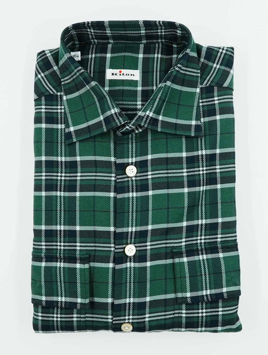 Kiton Multicolor Cotton  Shirt