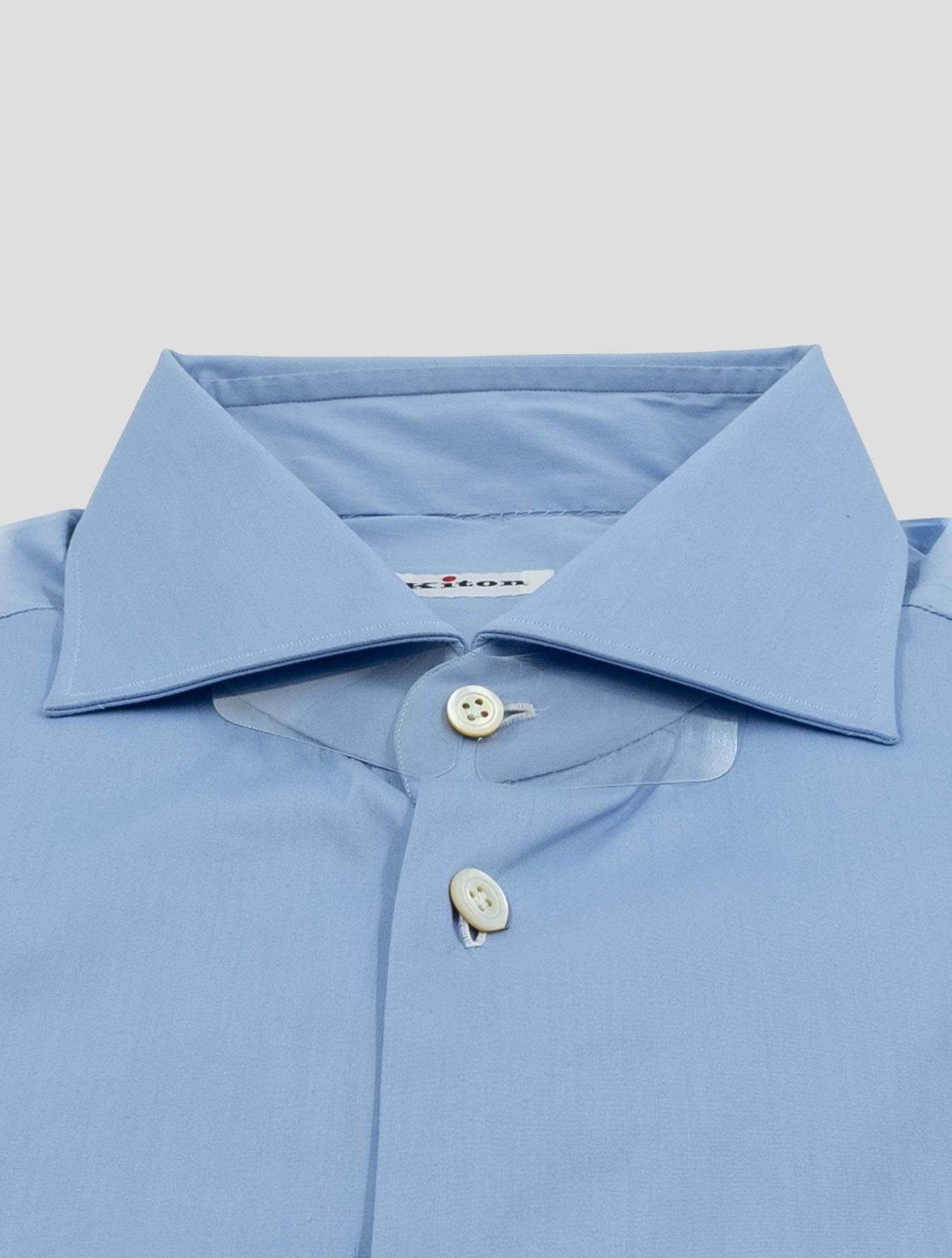 Kiton Light Blue Cotton Pa Ea Shirt