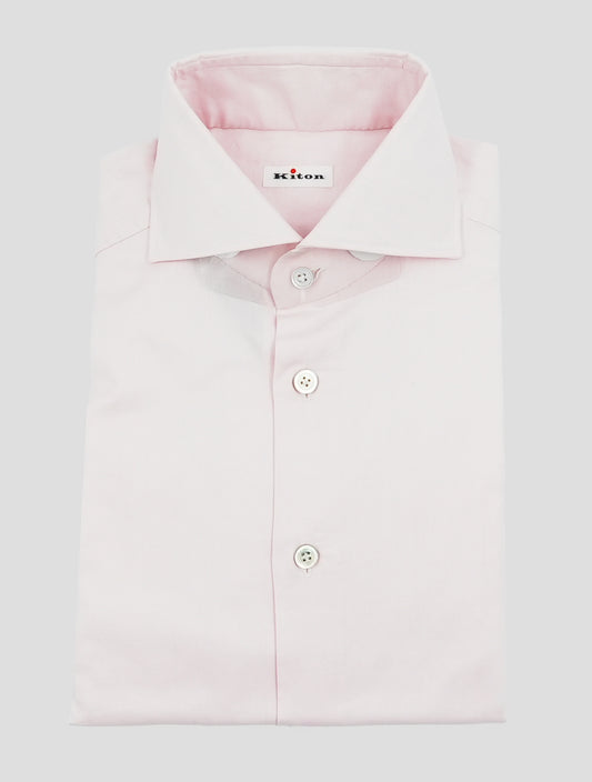 Kiton Pink Cotton Shirt