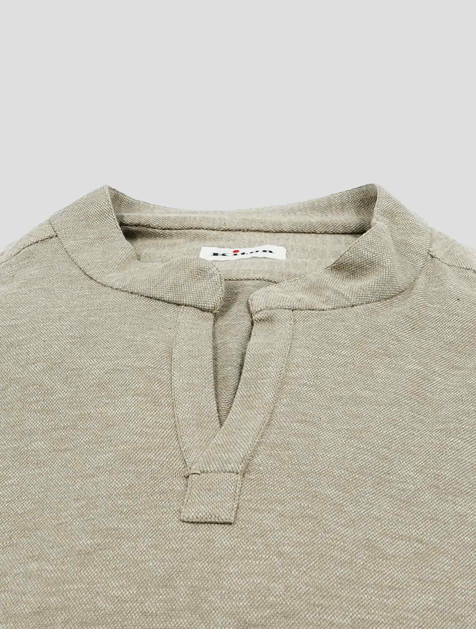 Kiton Beige Cotton Cashmere Capri Shirt Polo
