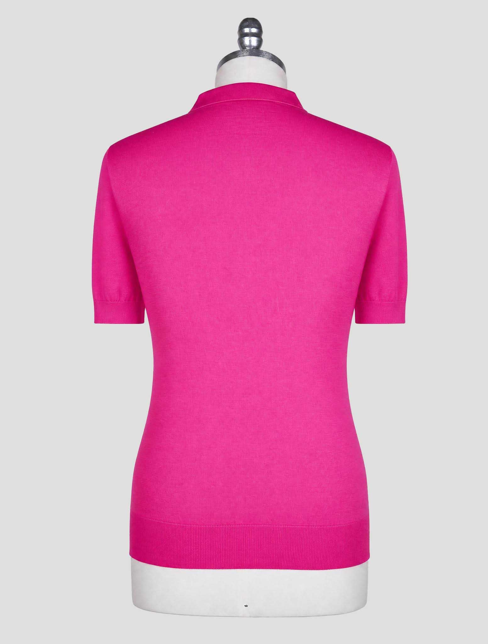 Kiton Knt Pink Cotton Polo