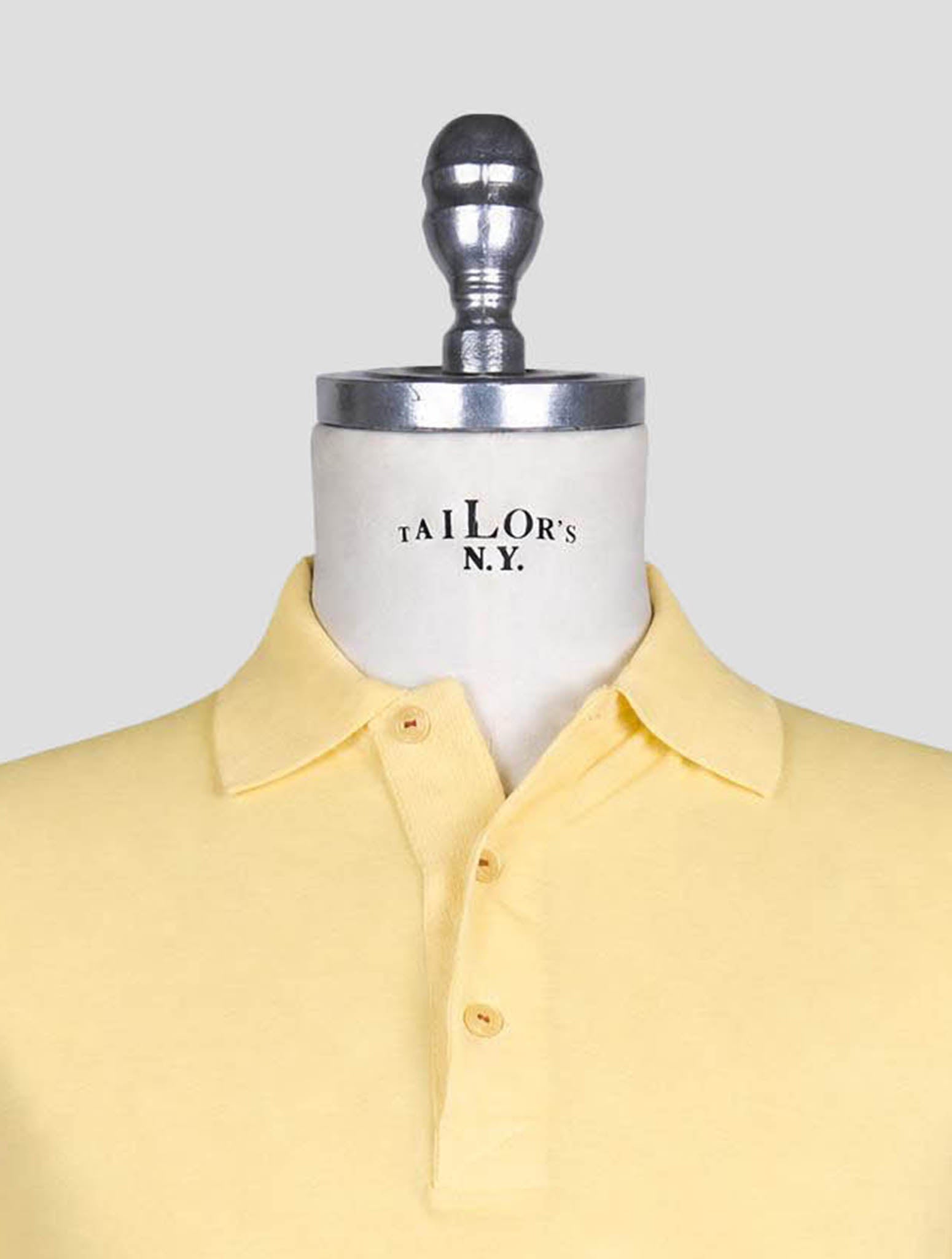 Kiton Light Blue Cotton Polo