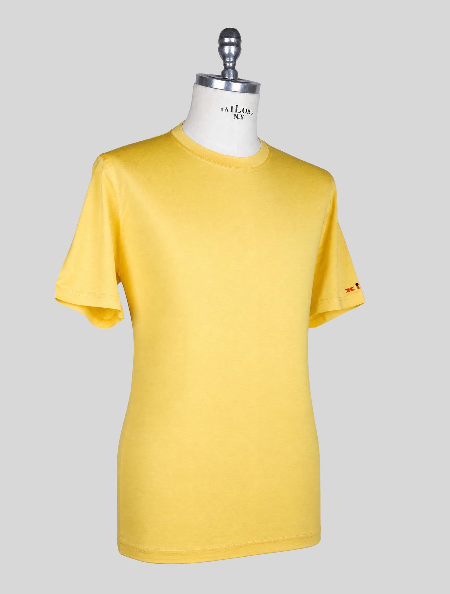 Kiton Yellow Cotton T-Shirt
