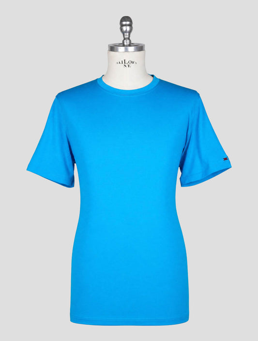 Kiton Light Blue Cotton T-Shirt