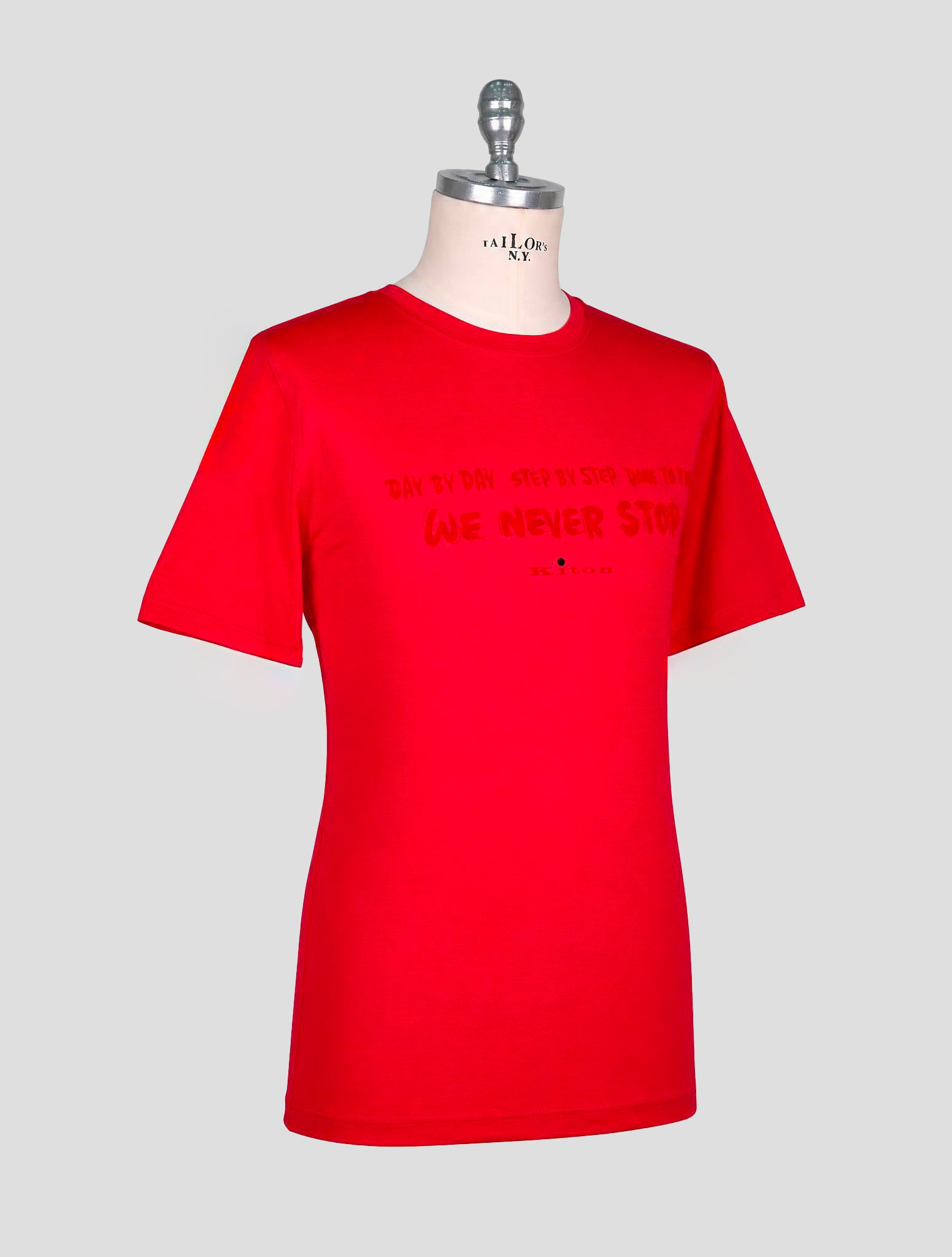 Kiton Red Cotton T-Shirt