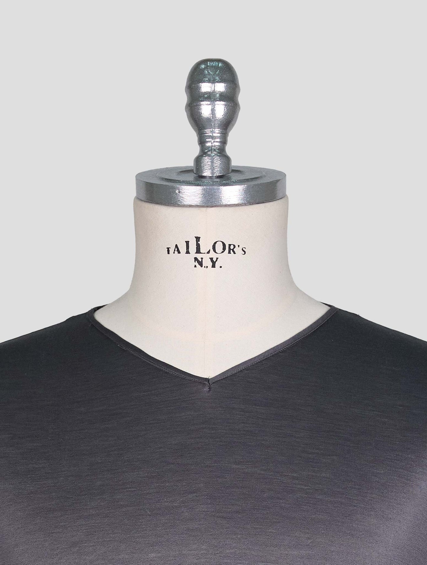 Kiton Gray Cotton T-Shirt