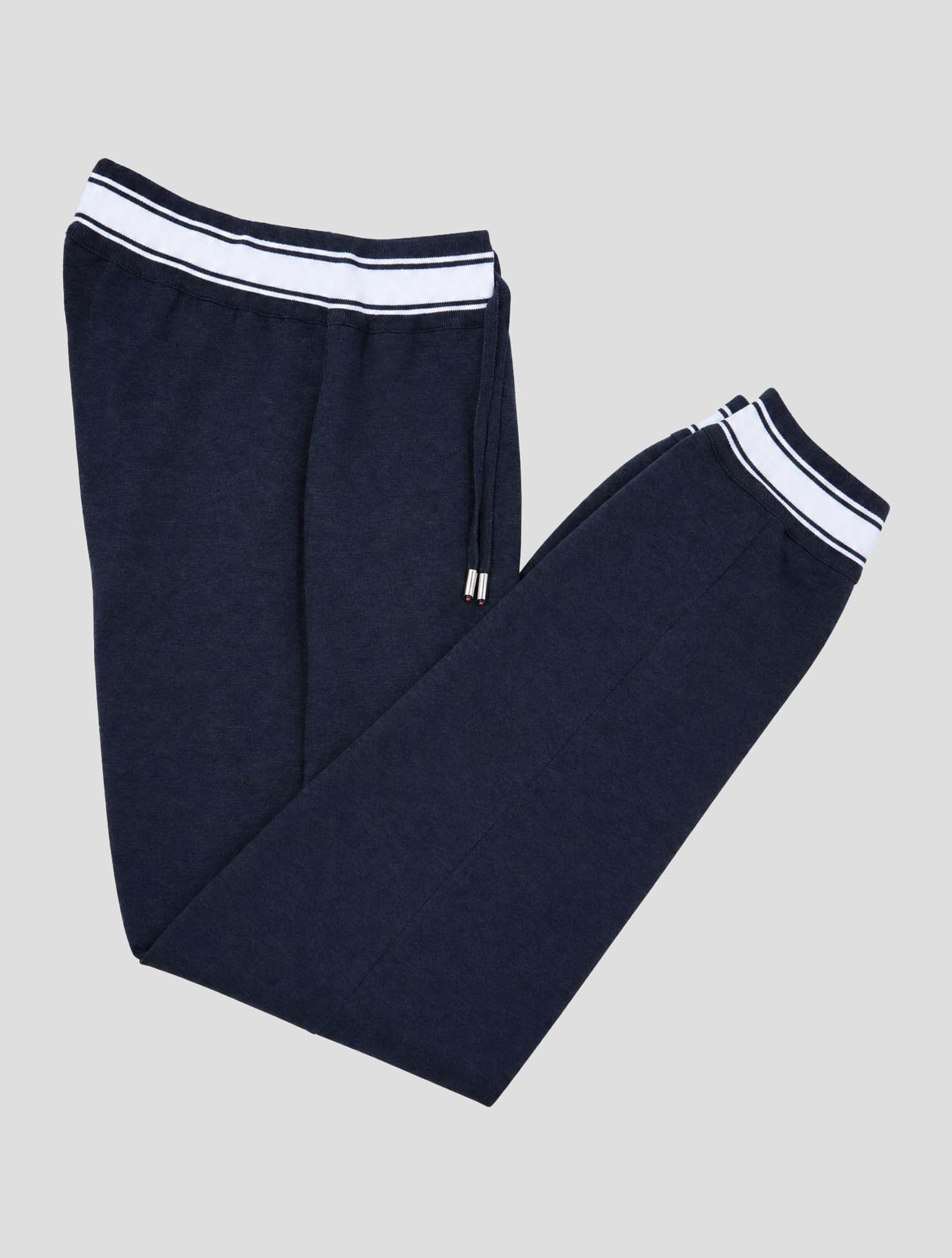 Kiton Black Cotton Pants