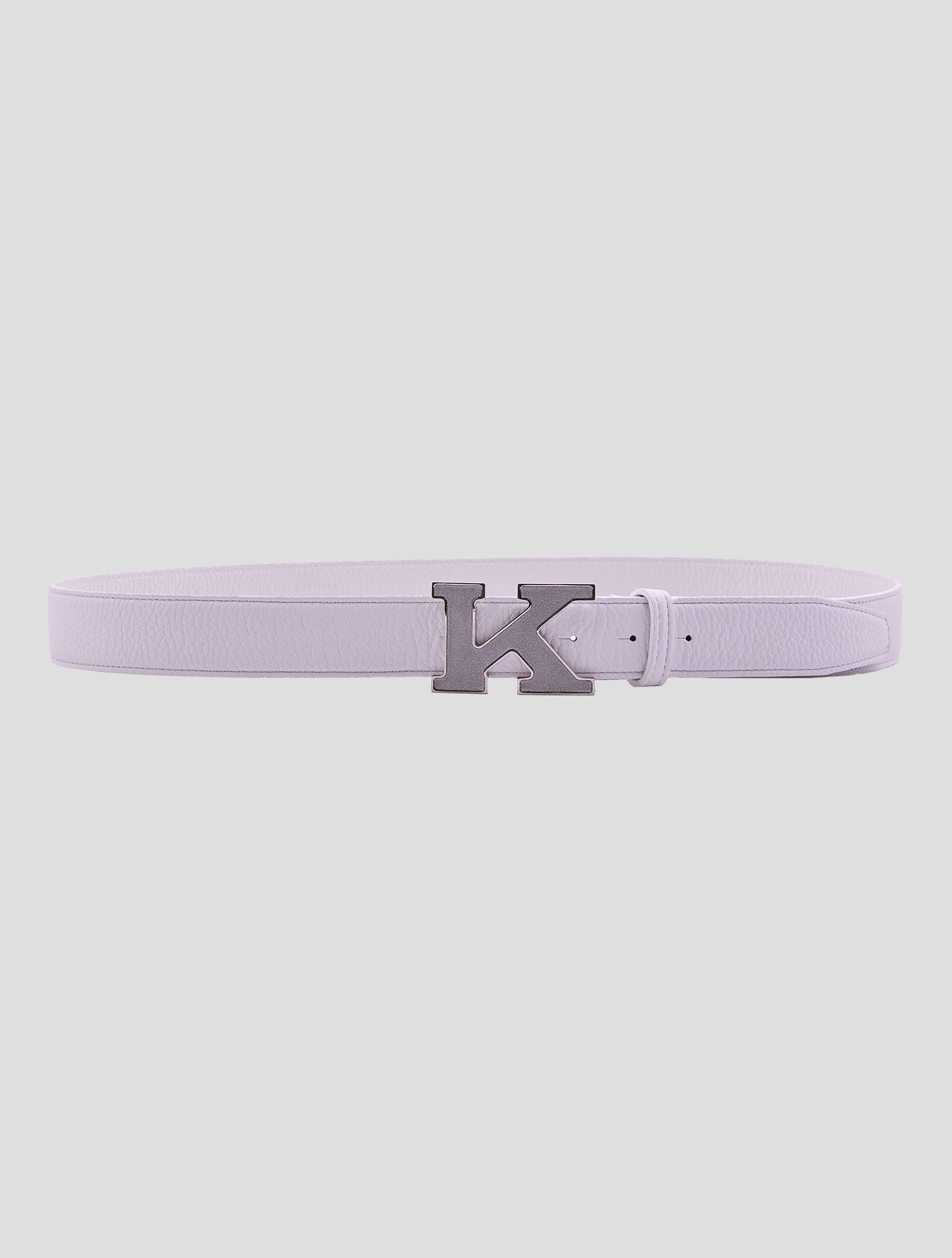 Kiton White Leather Belt