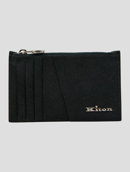 Kiton Dark Green Leather Calf Document Holder