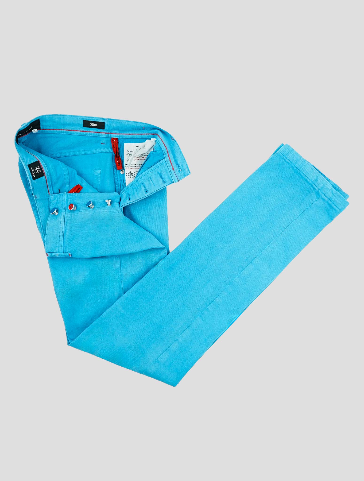 Kiton Blue Cotton Ea Jeans