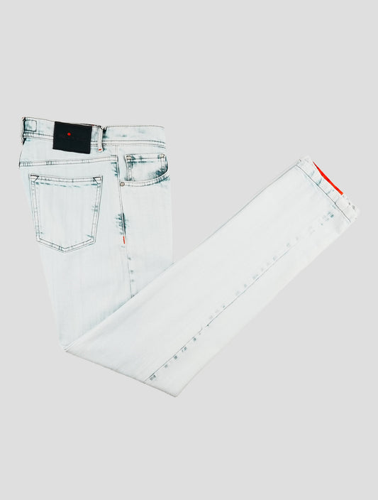 Kiton Light Blue Cotton Ea Jeans