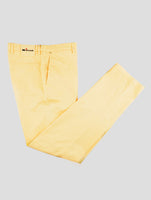 Kiton Yellow Cotton Ea Pants