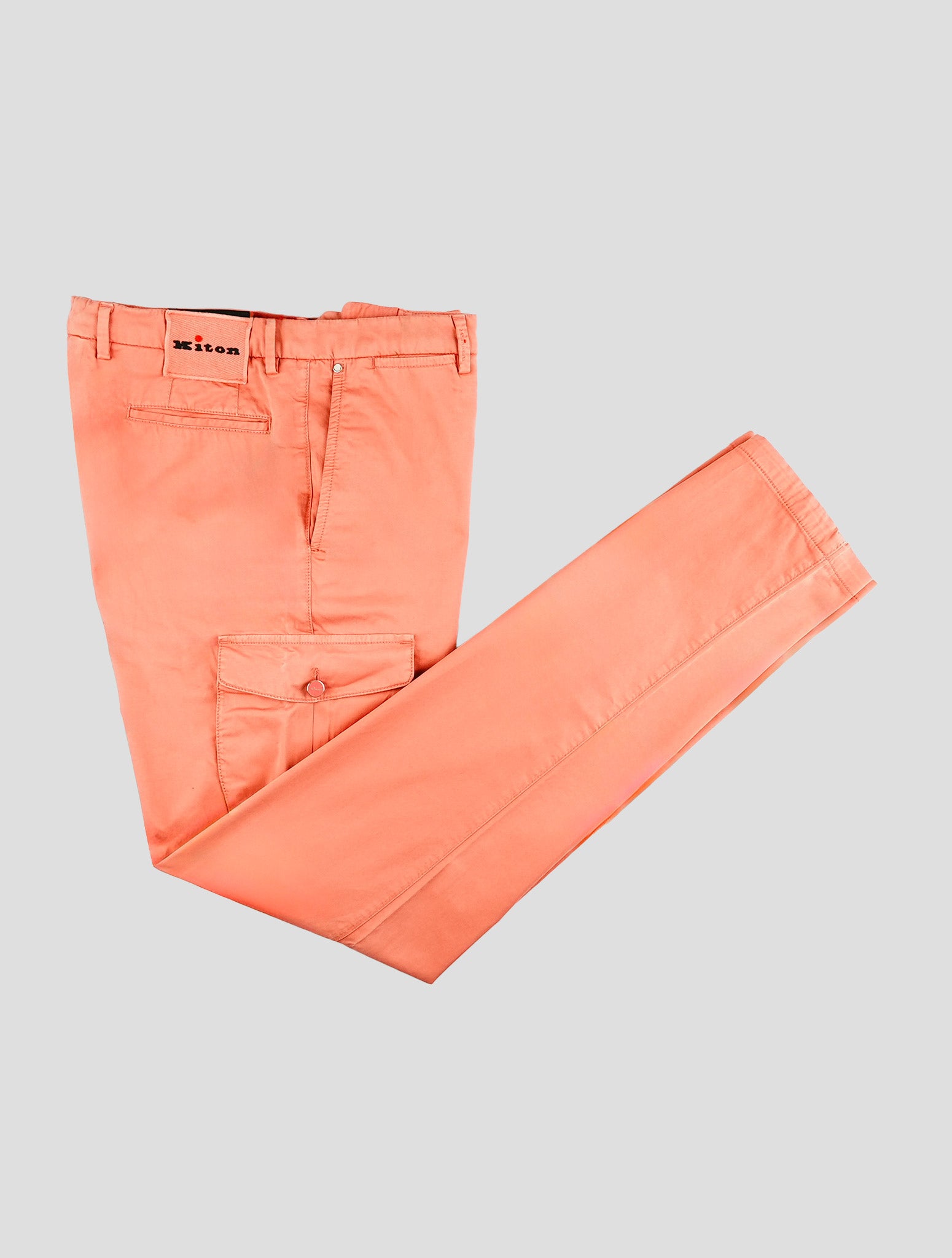 Kiton Pink Cotton Ea Cargo Pants