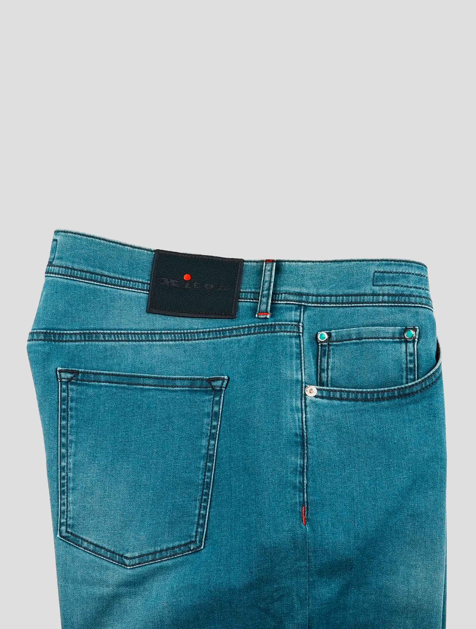Kiton Blue Cotton Ea Jeans