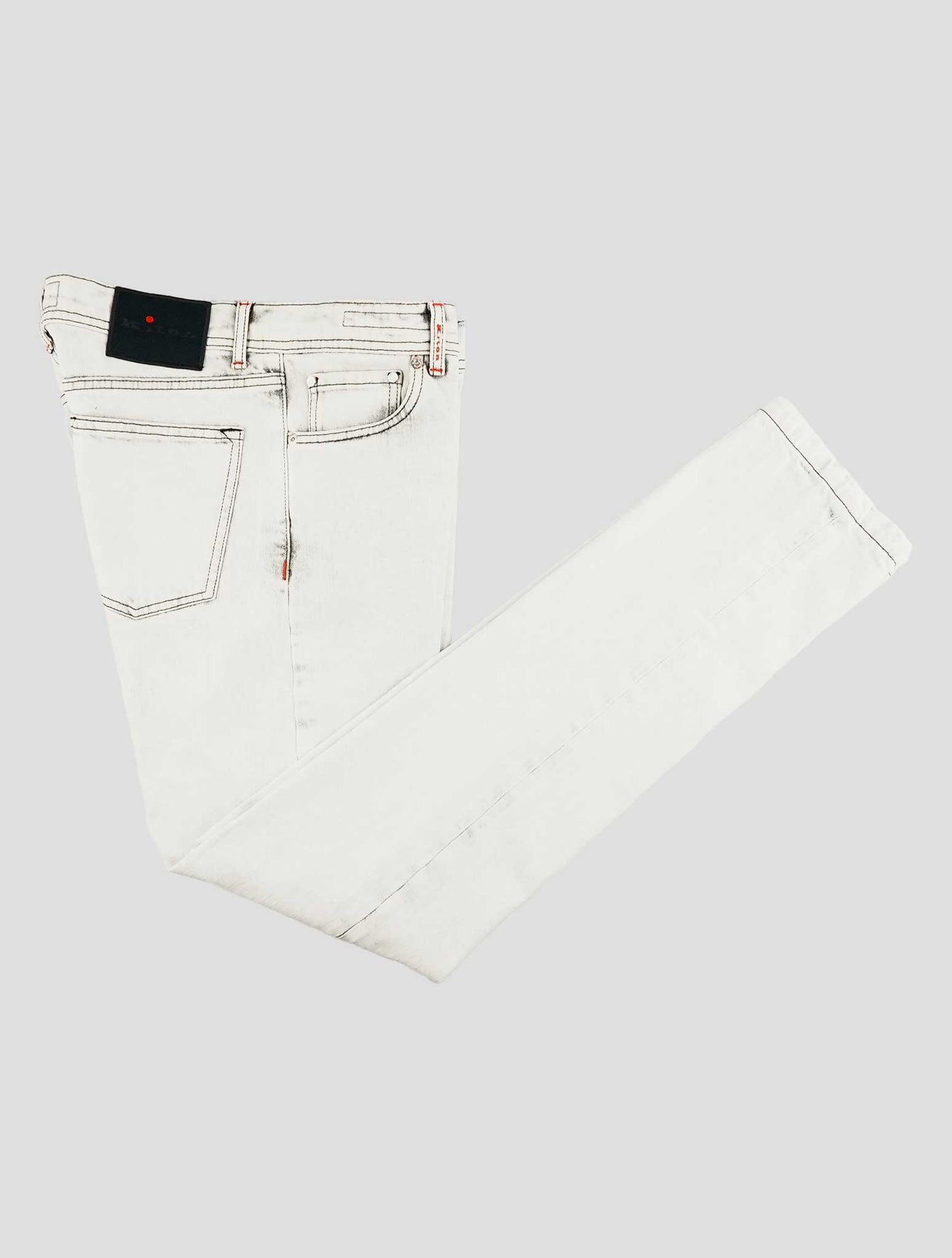 Kiton Gray Cotton Ea Jeans