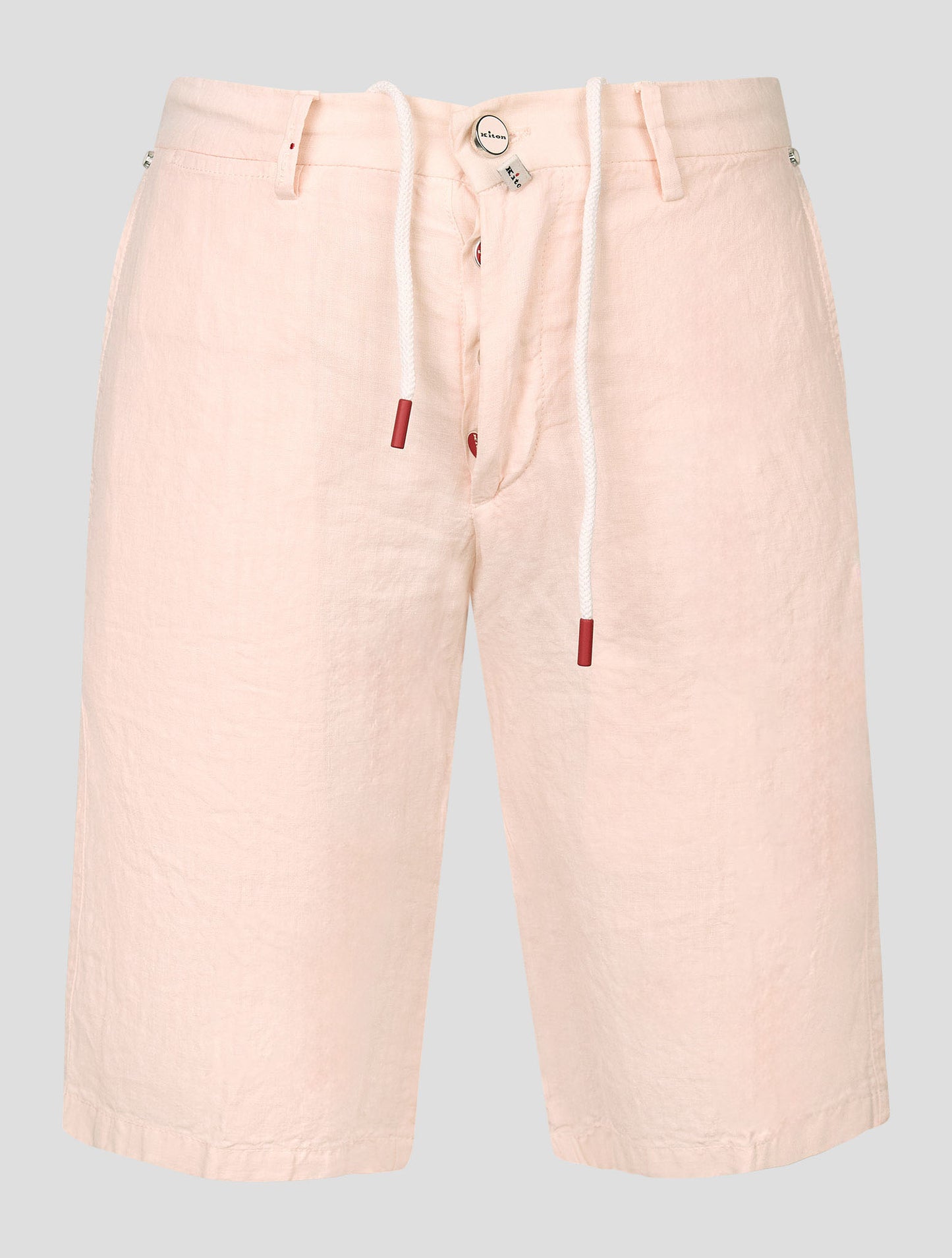 Kiton Pink Linen Short Pants