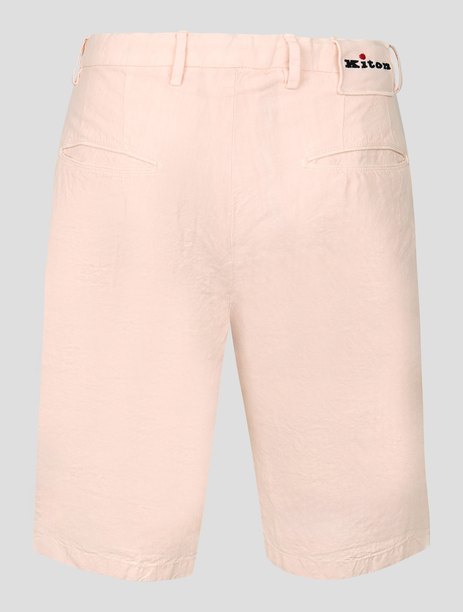 Kiton Pink Linen Short Pants
