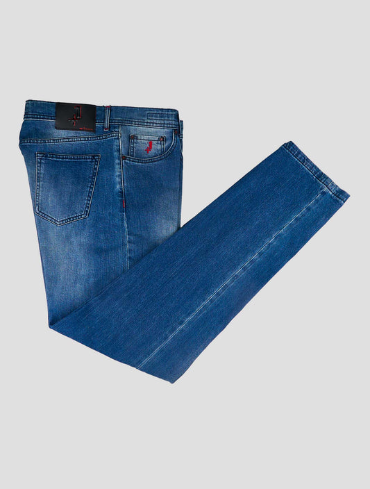 Kiton Blue Cotton Ea Special Edition Plus One Jeans