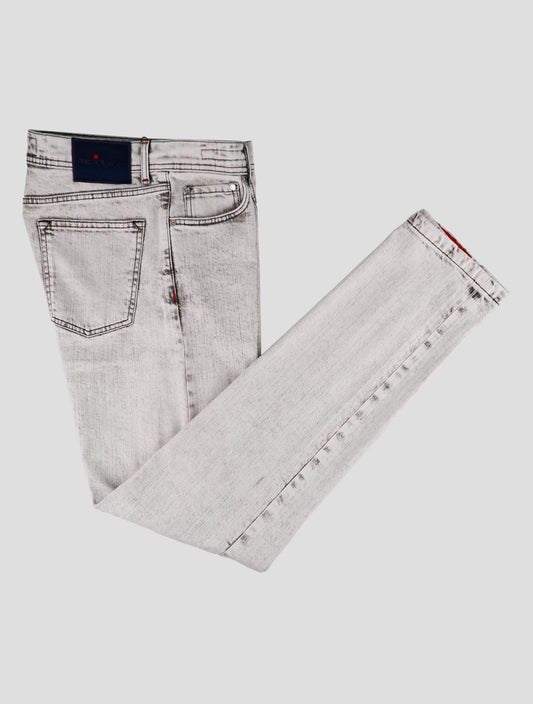 Kiton Gray Cotton Ea Limited Edition 11 of 54 Jeans