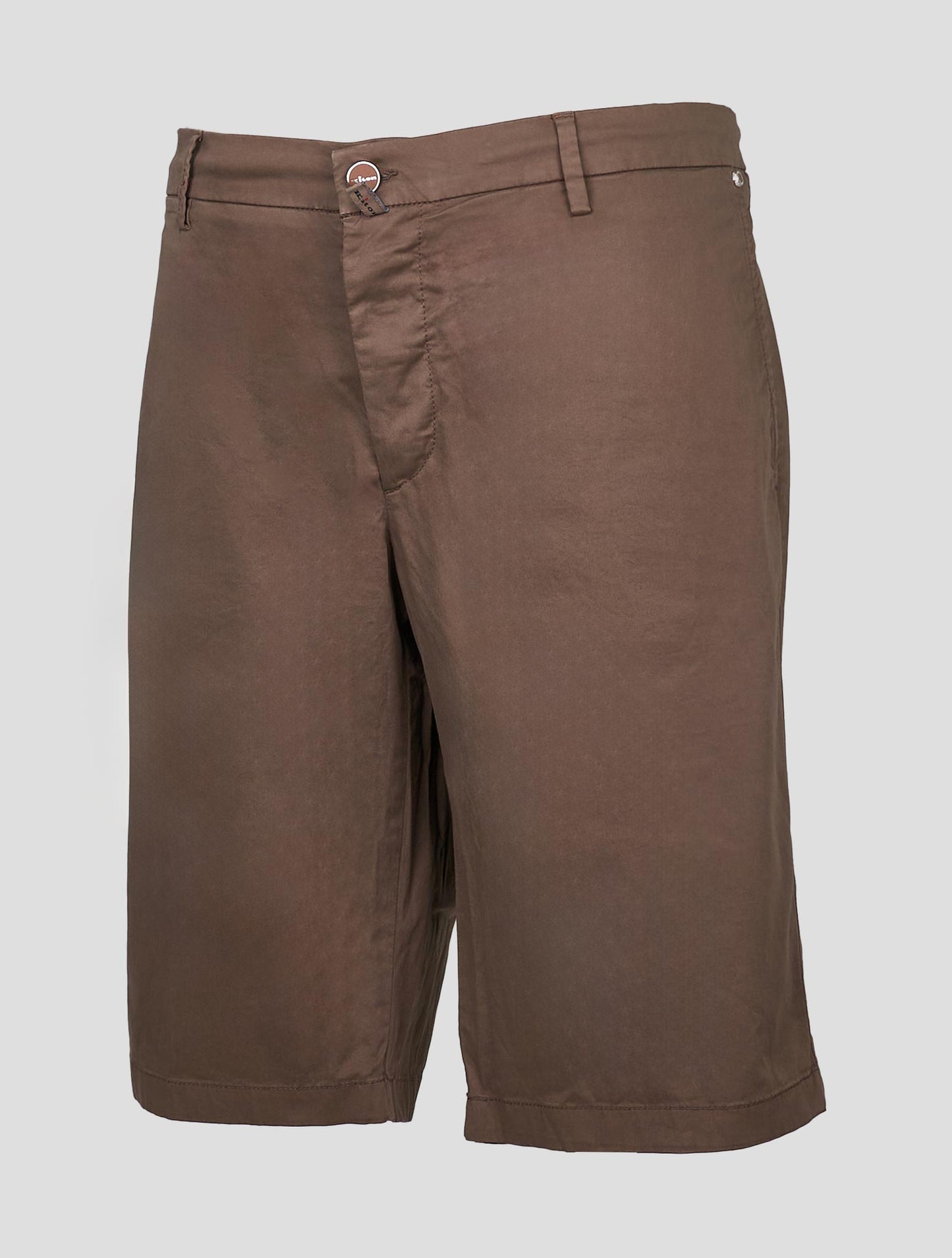 Kiton Brown Cotton Ea Short Pants