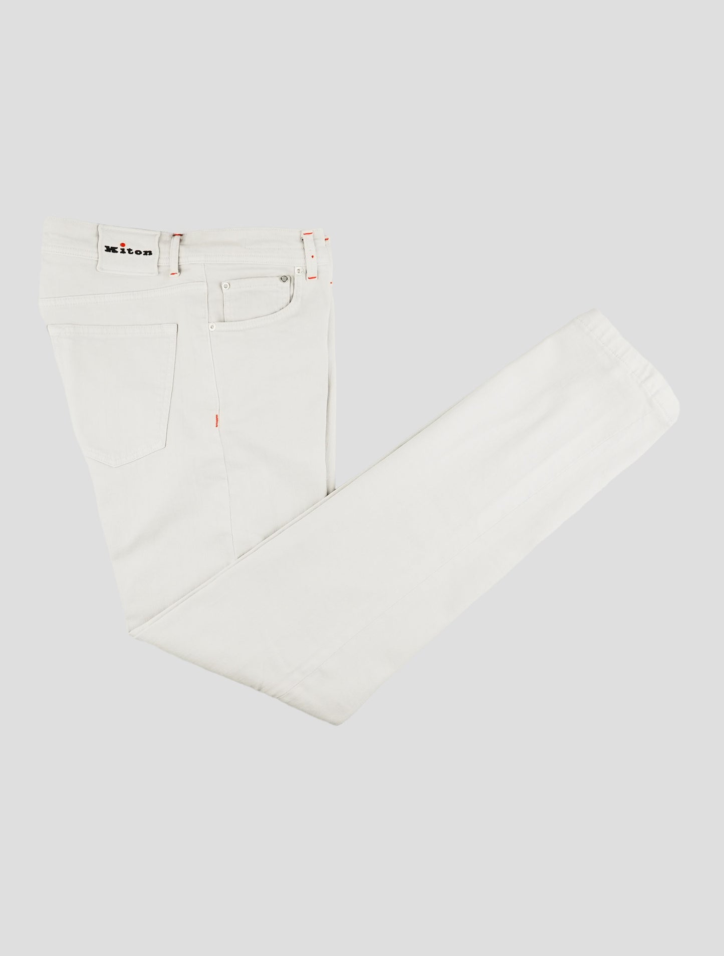 Kiton Gray Cotton Ea Jeans