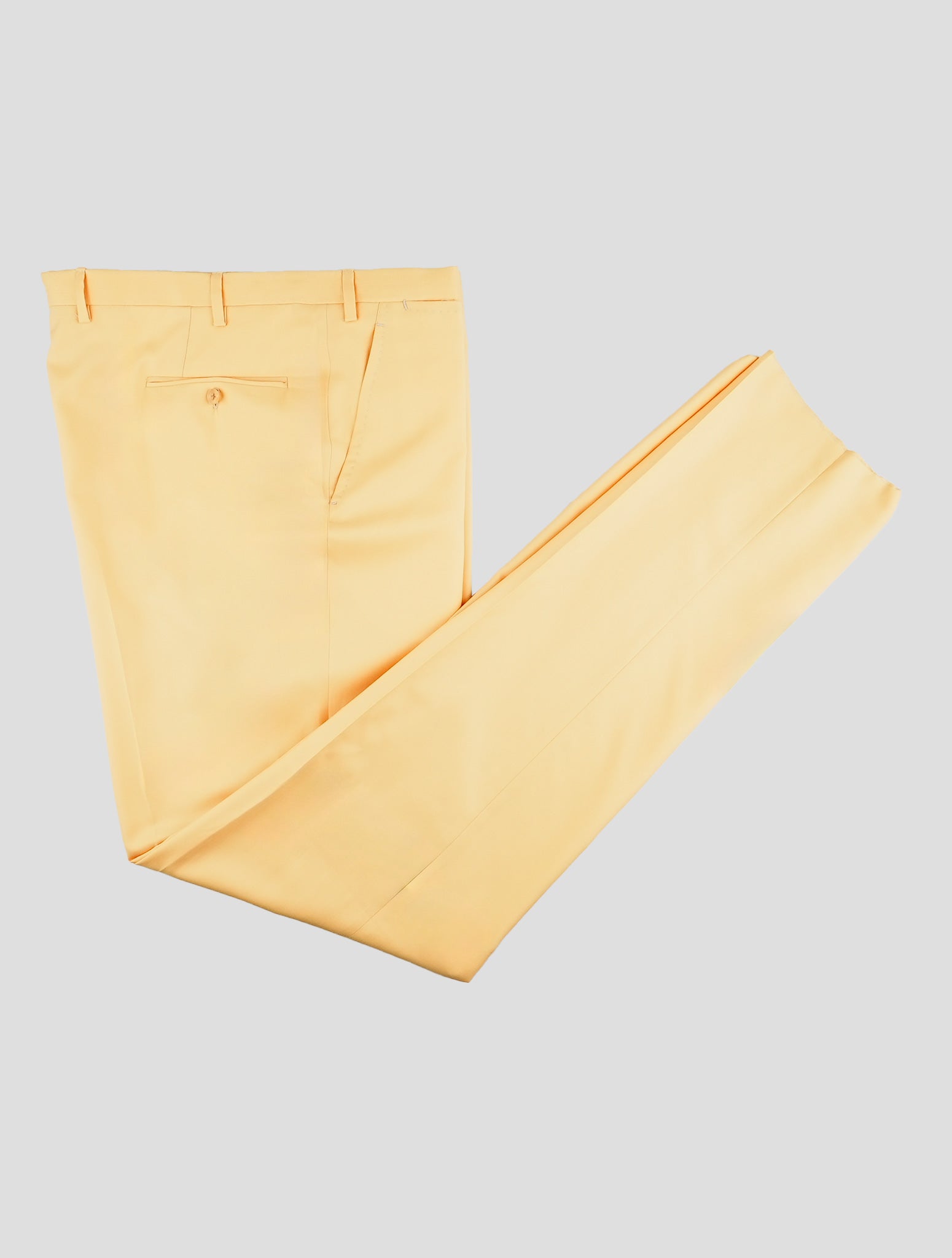 Kiton Yellow Cashmere Dress Pants