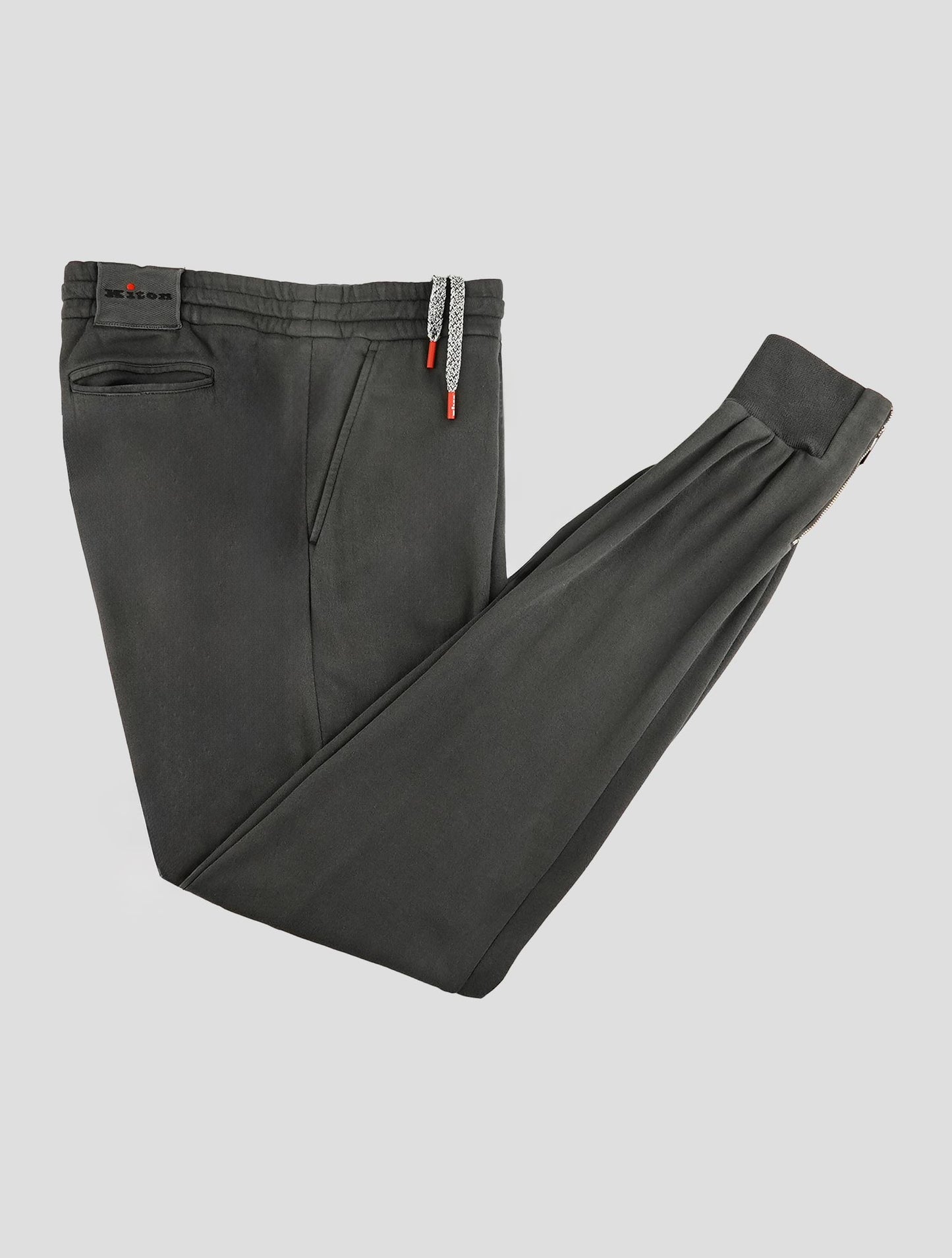 Kiton Dark Gray Cotton Pants