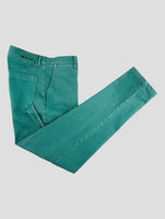 Kiton Green Cotton Ea Pants