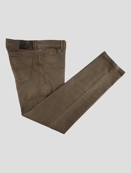 Kiton Brown Cotton Ea Special Edition PLus One Jeans