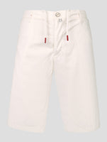 Kiton White Cotton Ea Pants