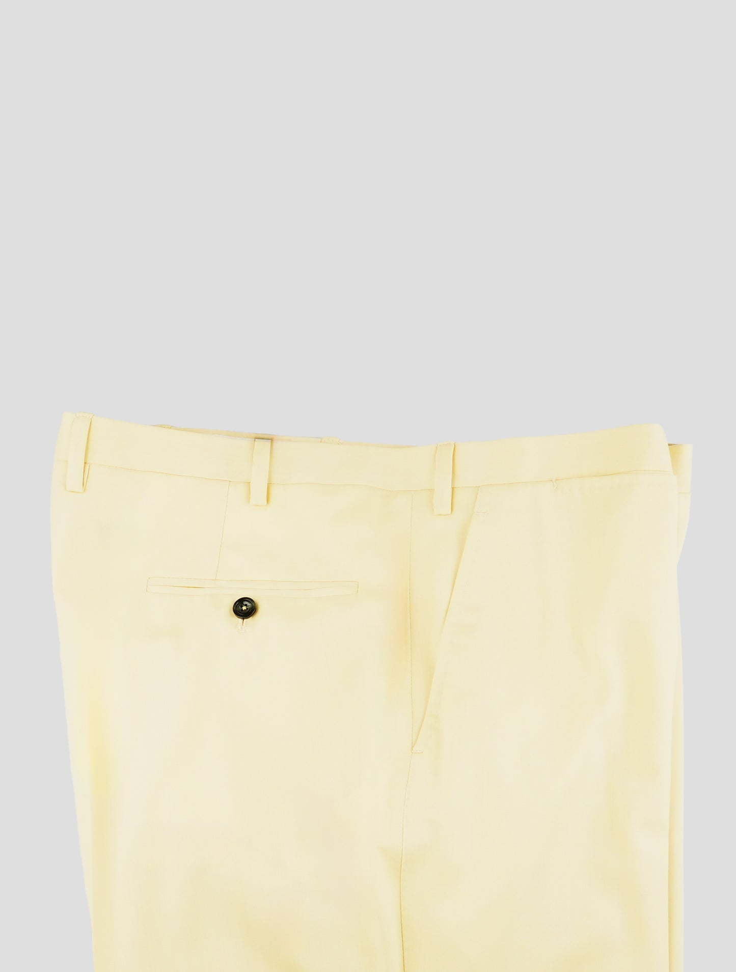 Kiton Yellow Wool 14 Micron Dress Pants