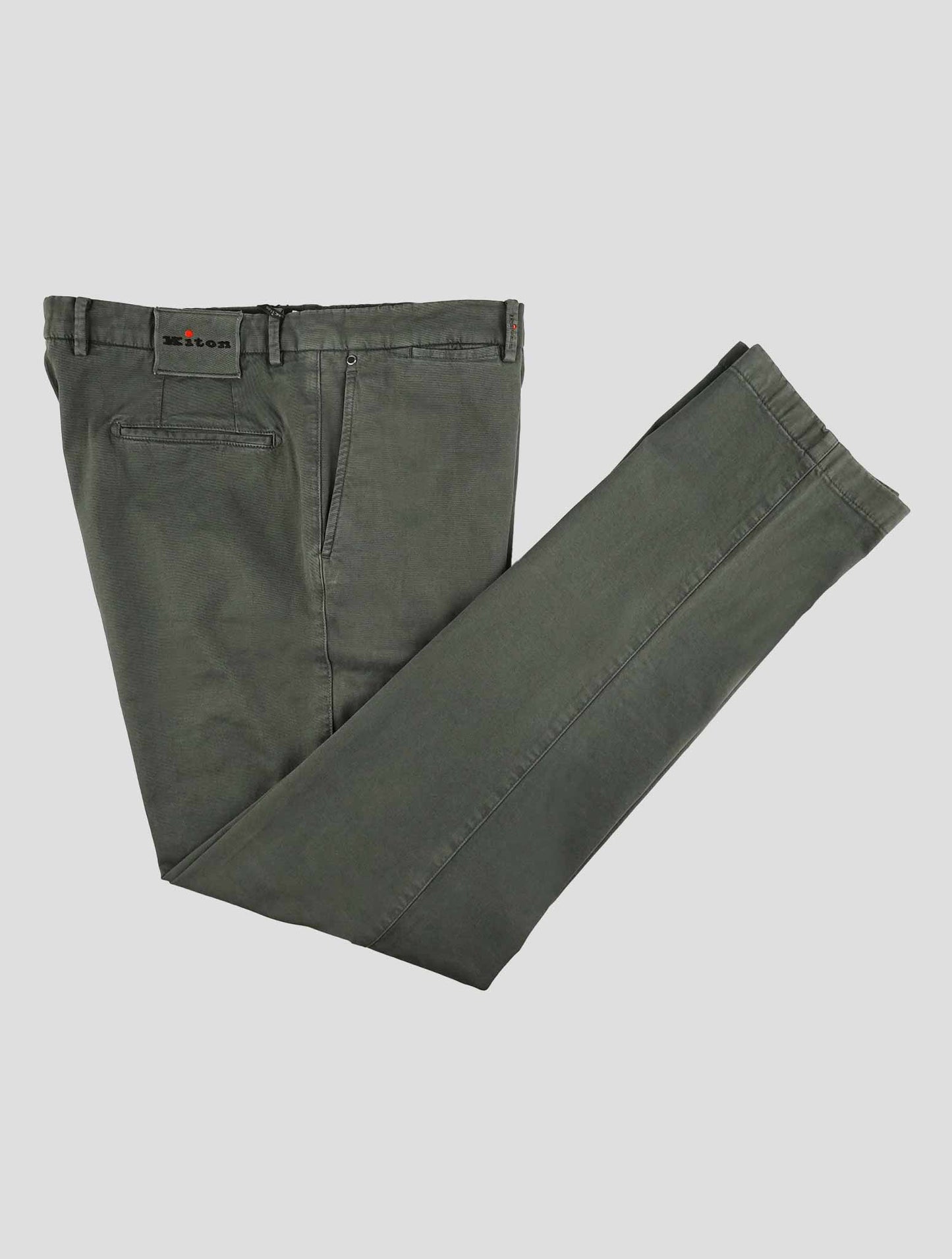 Kiton Dark Gray Cotton Cashmere Ea Pants
