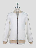 Kiton White Cotton Ea Coat