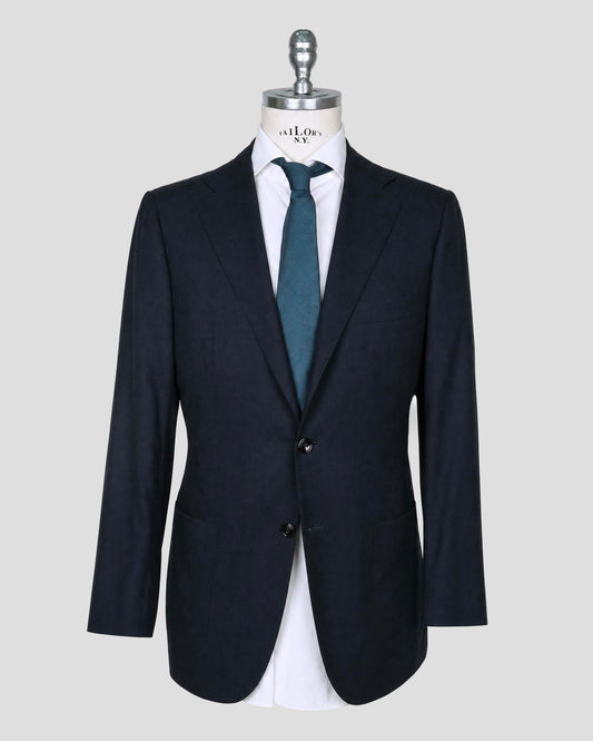 Kiton Blue Cashmere Silk Suit